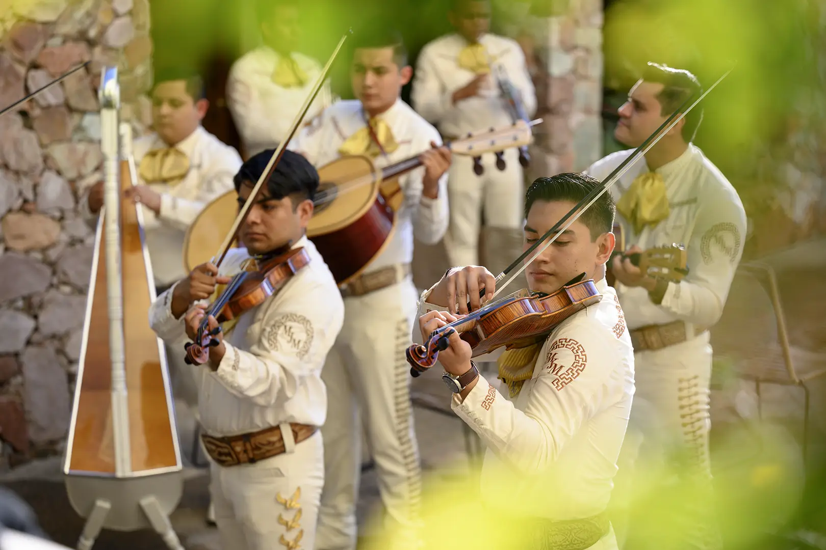 Mariachi ensemble performing