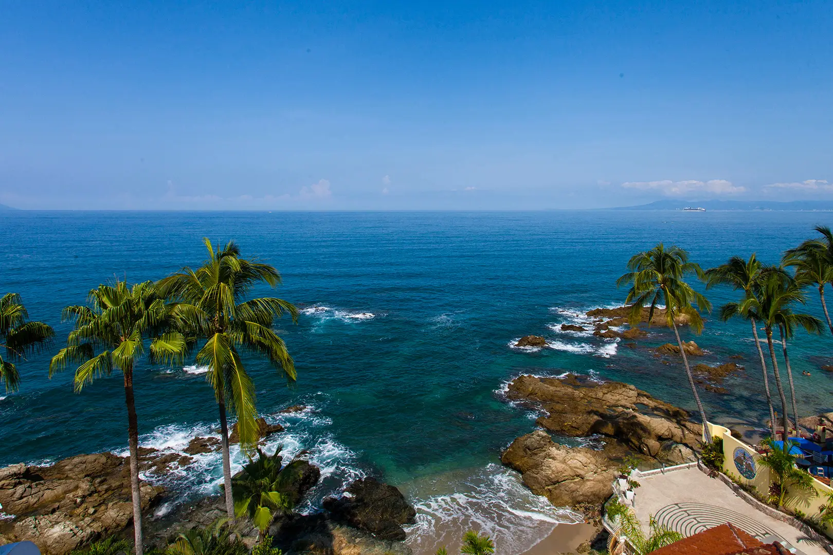Banderas Bay from the terrace