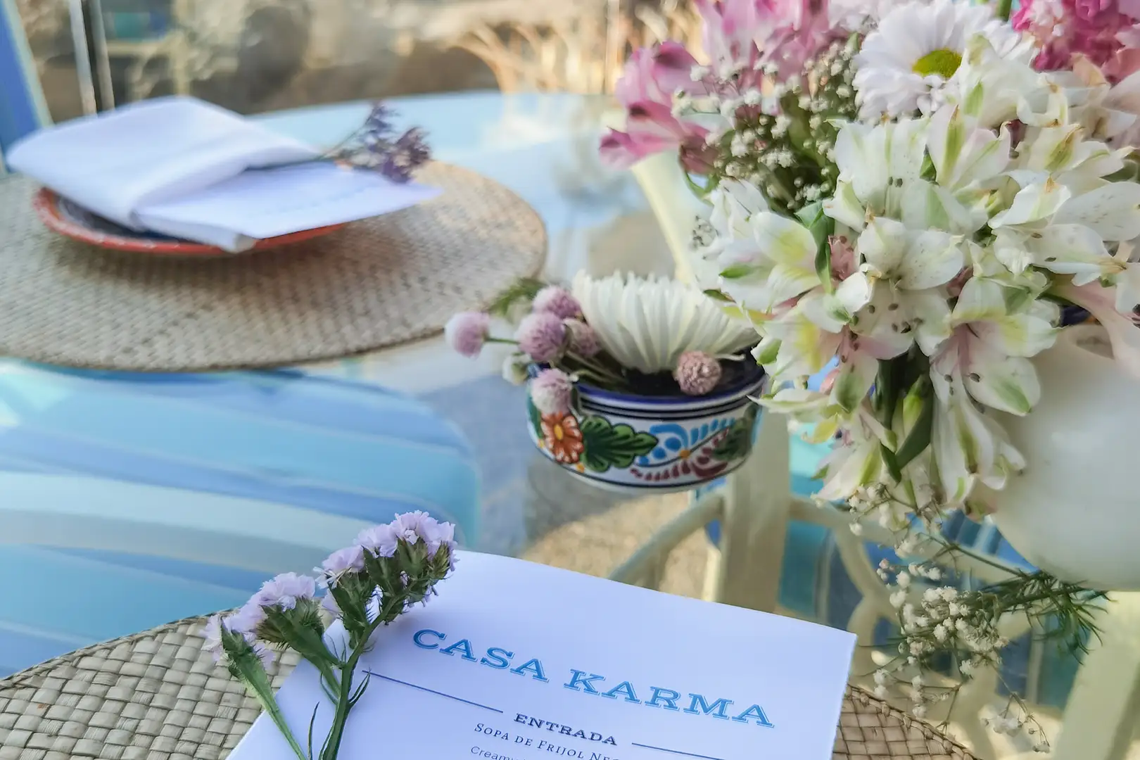 Casa Karma menu card