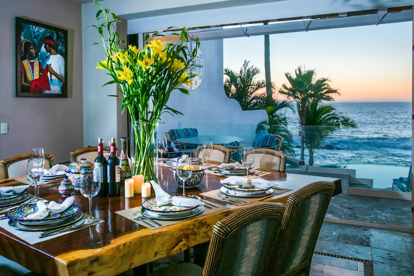 Sunset dinner at Casa Karma