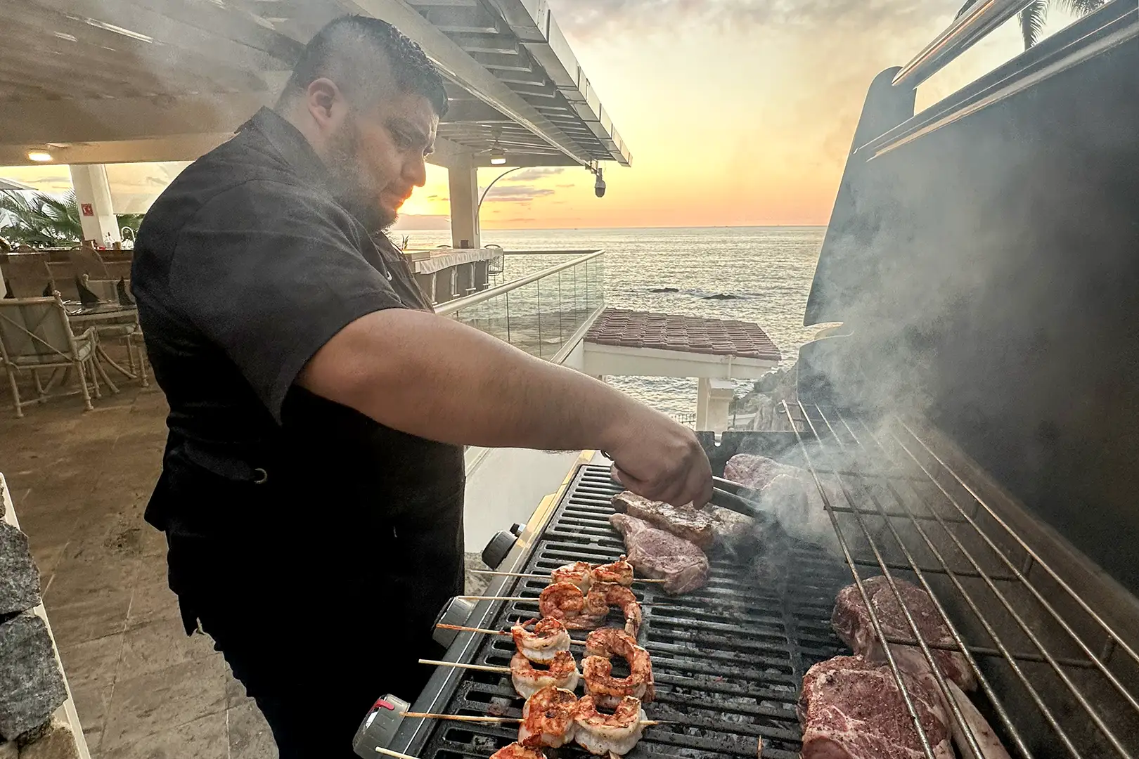 Grill over the bay