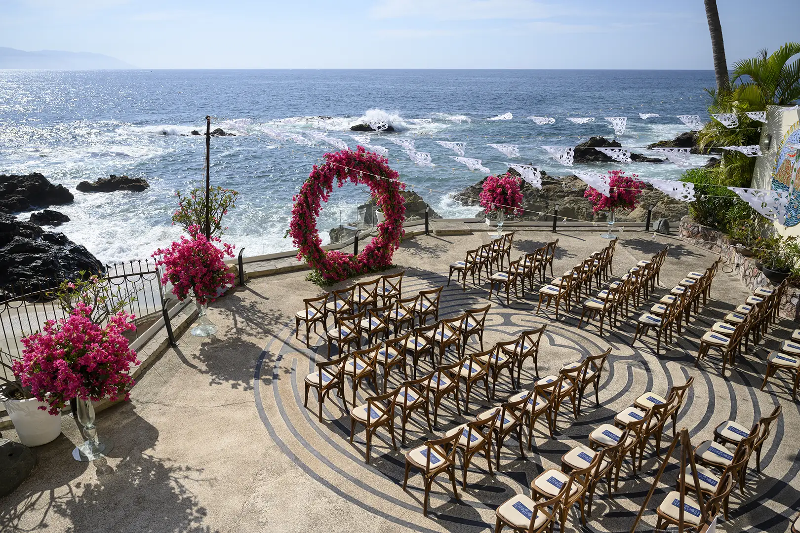 Bougainvillea ceremony arch