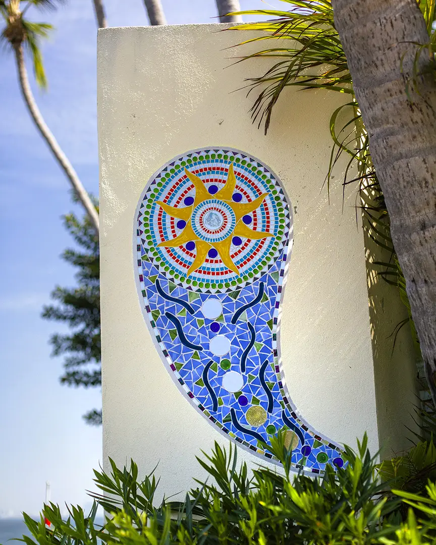 Mosaic paisley detail