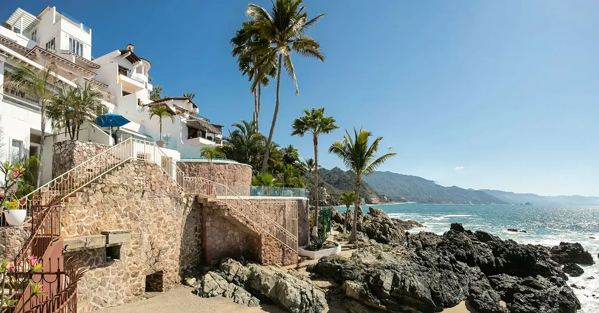 Casa Karma from the coastline